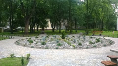 Nowy klomb w dzielnicy Ligota