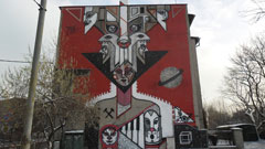 Mural autorstwa Raspazjana w Szopienicach