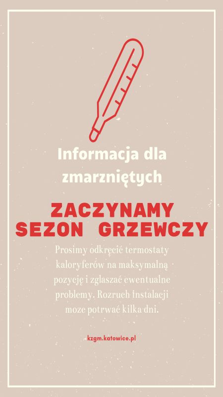 informacja o sezonie grzewczym